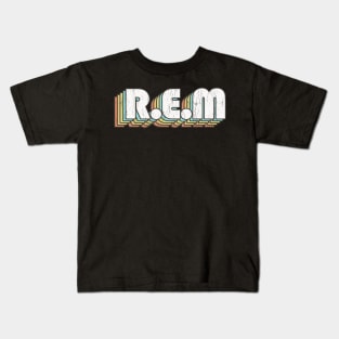 R. E. M / Rainbow Vintage Kids T-Shirt